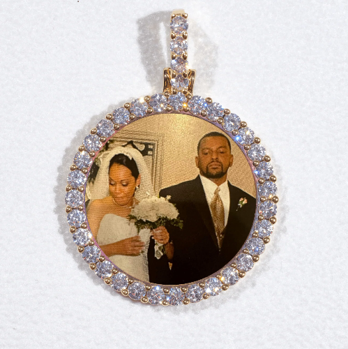 3D CIRCLE CUSTOM PICTURE PENDANT SMALL SIZE