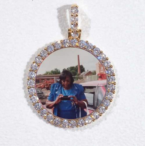 3D CIRCLE CUSTOM PICTURE PENDANT SMALL SIZE