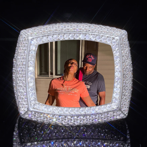 3D CUSTOM PICTURE ICED RING