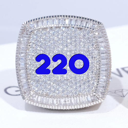 CUSTOM LETTER 3D ICED RING