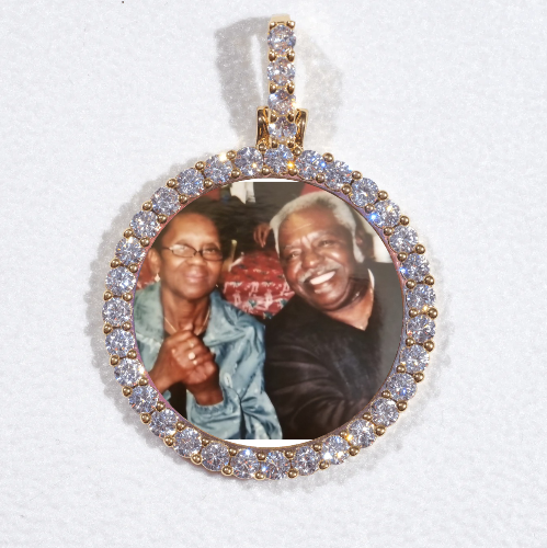 3D CIRCLE CUSTOM PICTURE PENDANT SMALL SIZE