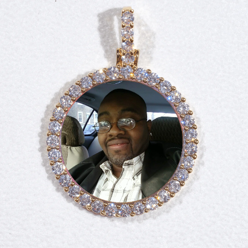 3D CIRCLE CUSTOM PICTURE PENDANT SMALL SIZE