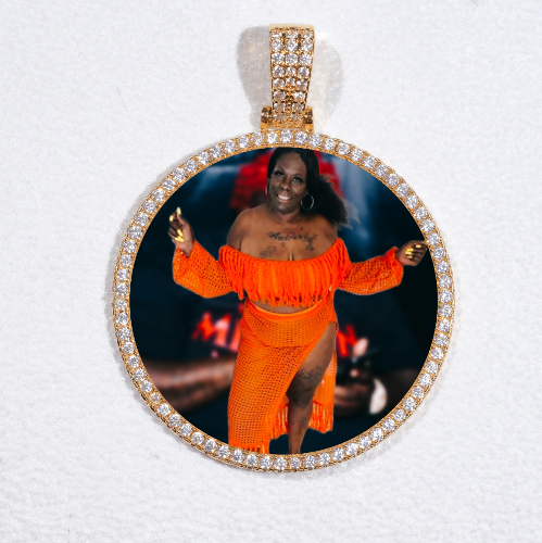 MEDIUM 3D CIRCLE CUSTOM PICTURE PENDANT