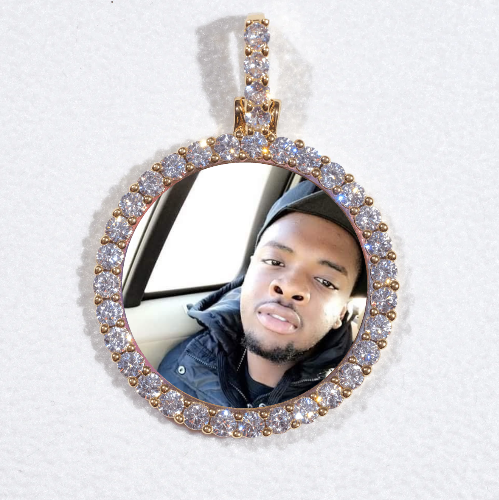 3D CIRCLE CUSTOM PICTURE PENDANT SMALL SIZE
