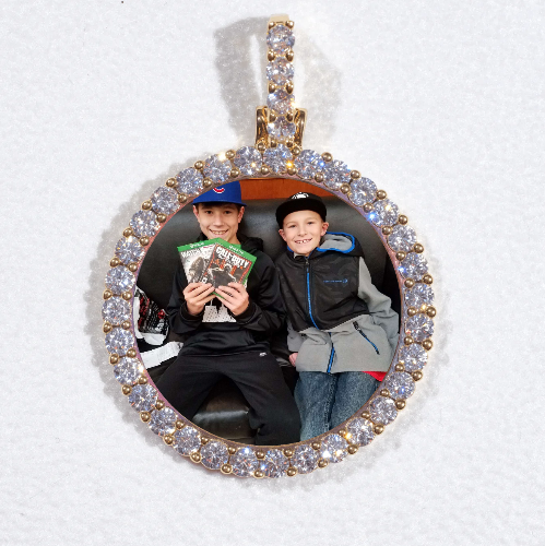 3D CIRCLE CUSTOM PICTURE PENDANT SMALL SIZE
