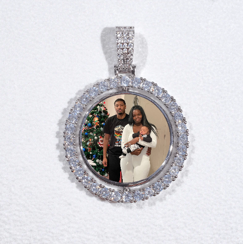 3D Spinning 2-Faced Custom Picture Pendant
