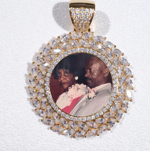 Large 3D Wheat Ear Custom Picture Pendant