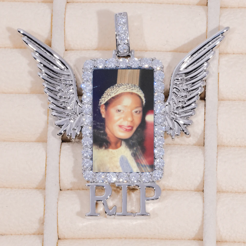 RIP WING 3D CUSTOM PICTURE PENDANT
