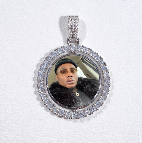 3D Spinning 2-Faced Custom Picture Pendant