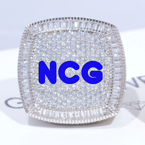 CUSTOM LETTER 3D ICED RING