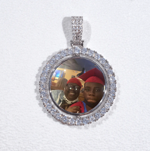 3D Spinning 2-Faced Custom Picture Pendant
