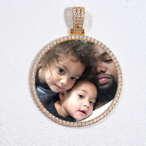 MEDIUM 3D CIRCLE CUSTOM PICTURE PENDANT