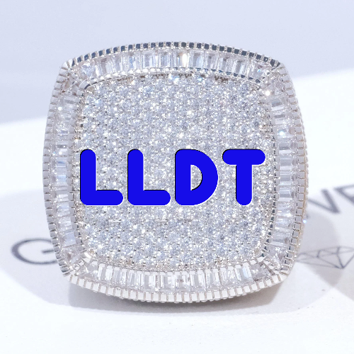 CUSTOM LETTER 3D ICED RING