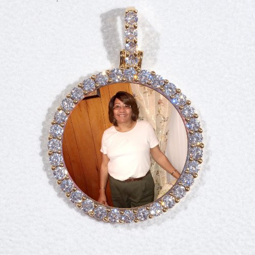 3D CIRCLE CUSTOM PICTURE PENDANT SMALL SIZE
