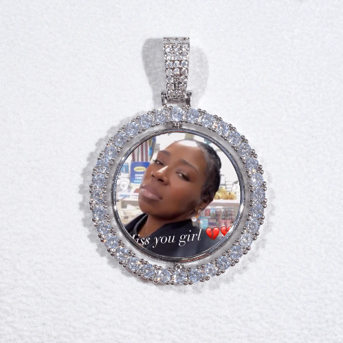 3D Spinning 2-Faced Custom Picture Pendant