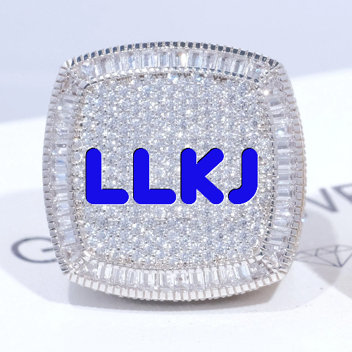 CUSTOM LETTER 3D ICED RING