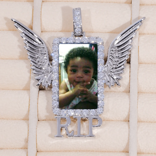 RIP WING 3D CUSTOM PICTURE PENDANT