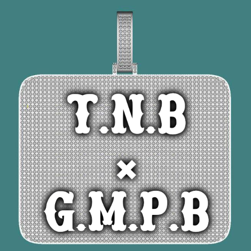 CUSTOM LETTER NECKLACE 3D BIG SQUARE