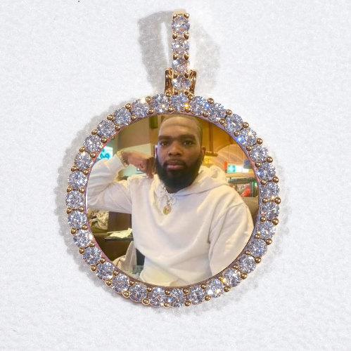 3D CIRCLE CUSTOM PICTURE PENDANT SMALL SIZE