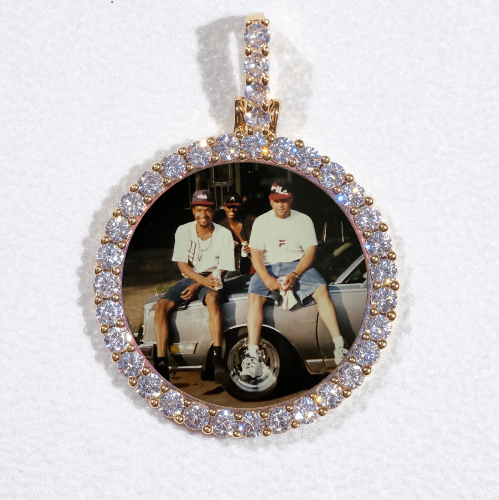 3D CIRCLE CUSTOM PICTURE PENDANT SMALL SIZE
