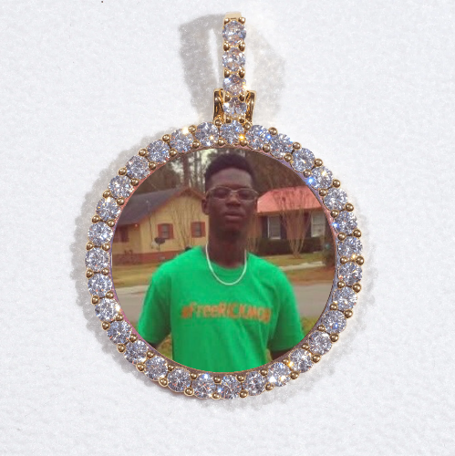 3D CIRCLE CUSTOM PICTURE PENDANT SMALL SIZE