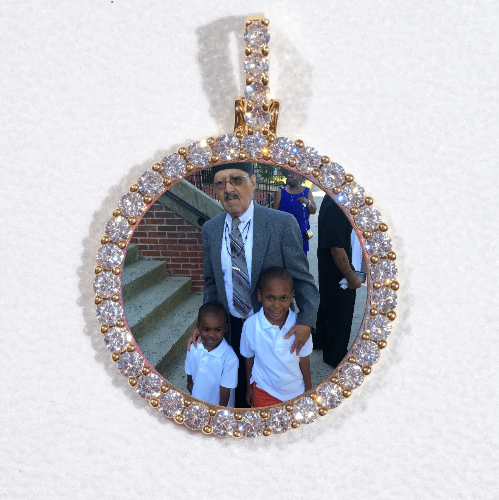 3D CIRCLE CUSTOM PICTURE PENDANT SMALL SIZE