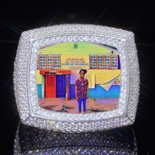 3D CUSTOM PICTURE ICED RING