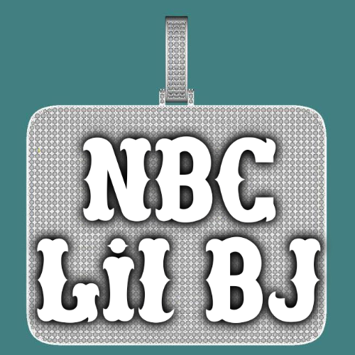 CUSTOM LETTER NECKLACE 3D BIG SQUARE