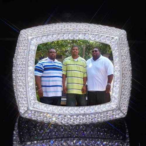 3D CUSTOM PICTURE ICED RING