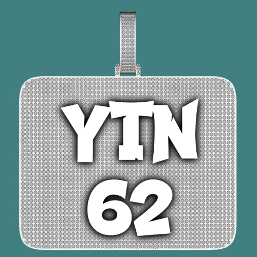 CUSTOM LETTER NECKLACE 3D BIG SQUARE