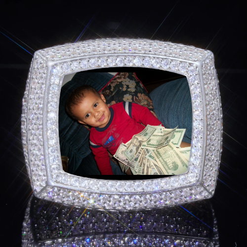 3D CUSTOM PICTURE ICED RING