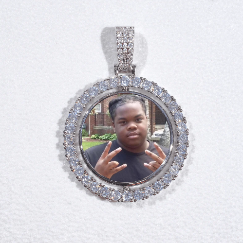 3D Spinning 2-Faced Custom Picture Pendant
