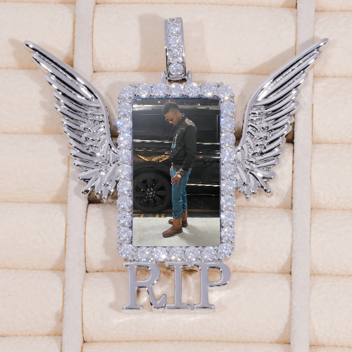 RIP WING 3D CUSTOM PICTURE PENDANT