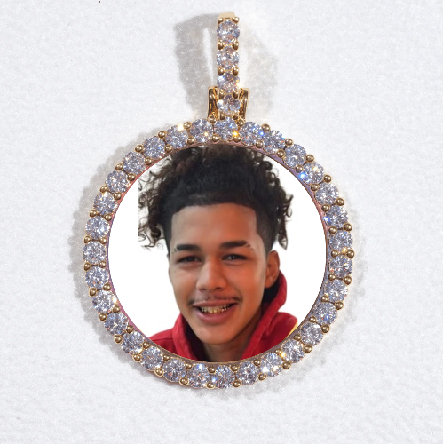 3D CIRCLE CUSTOM PICTURE PENDANT SMALL SIZE