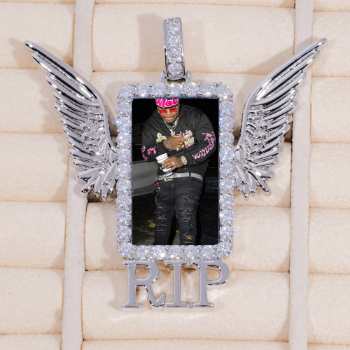 RIP WING 3D CUSTOM PICTURE PENDANT