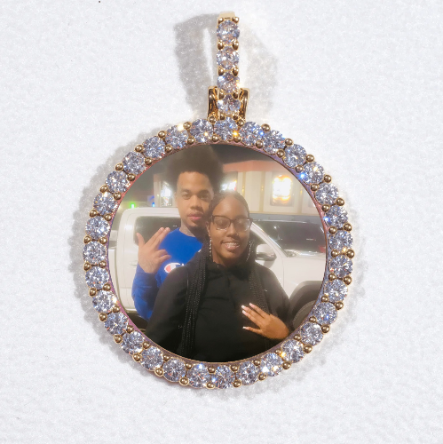 3D CIRCLE CUSTOM PICTURE PENDANT SMALL SIZE