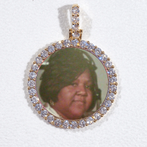 3D CIRCLE CUSTOM PICTURE PENDANT SMALL SIZE