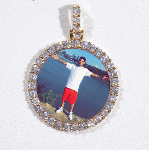 3D CIRCLE CUSTOM PICTURE PENDANT SMALL SIZE