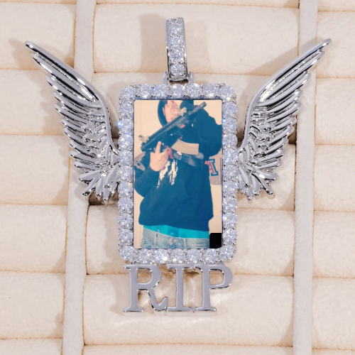 RIP WING 3D CUSTOM PICTURE PENDANT