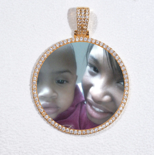 MEDIUM 3D CIRCLE CUSTOM PICTURE PENDANT