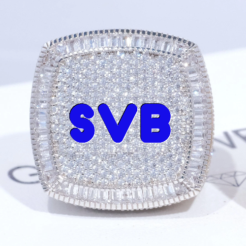 CUSTOM LETTER 3D ICED RING