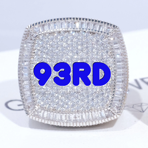 CUSTOM LETTER 3D ICED RING