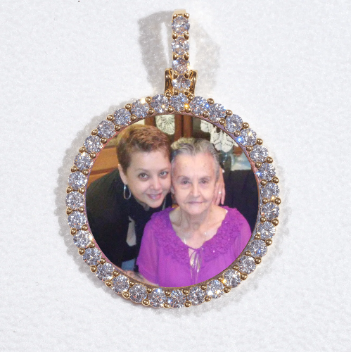 3D CIRCLE CUSTOM PICTURE PENDANT SMALL SIZE