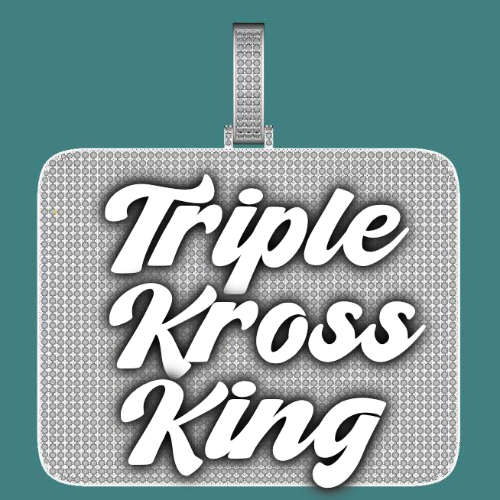 CUSTOM LETTER NECKLACE 3D BIG SQUARE