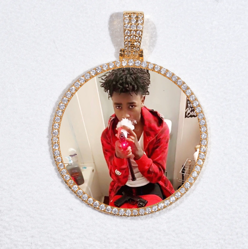 MEDIUM 3D CIRCLE CUSTOM PICTURE PENDANT
