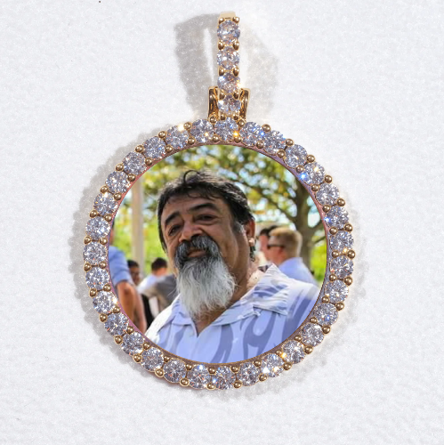 3D CIRCLE CUSTOM PICTURE PENDANT SMALL SIZE