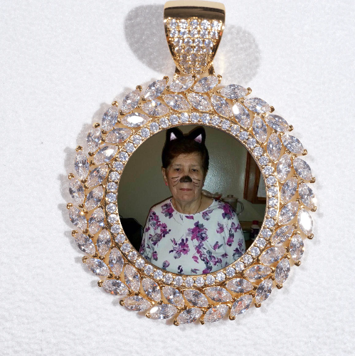 Large 3D Wheat Ear Custom Picture Pendant