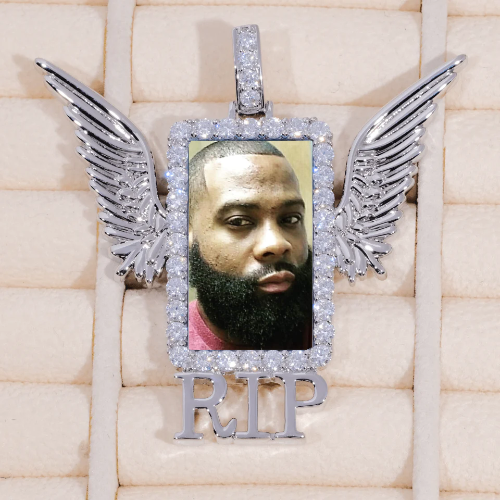 RIP WING 3D CUSTOM PICTURE PENDANT