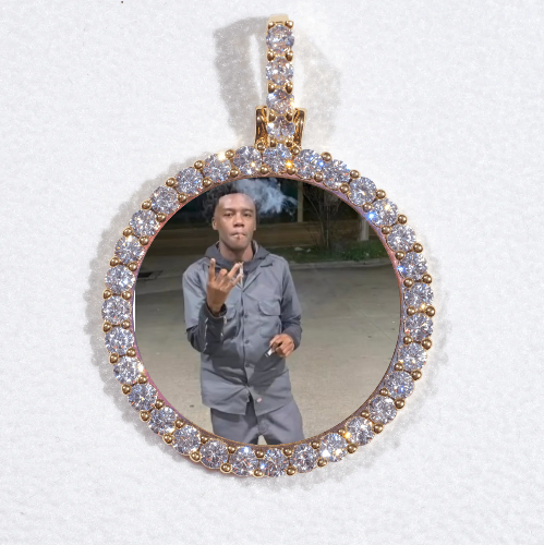 3D CIRCLE CUSTOM PICTURE PENDANT SMALL SIZE