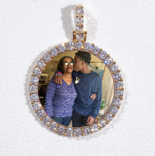 3D CIRCLE CUSTOM PICTURE PENDANT SMALL SIZE